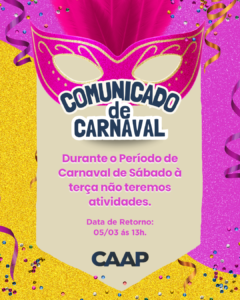 Aviso de Atendimento – Período de Carnaval